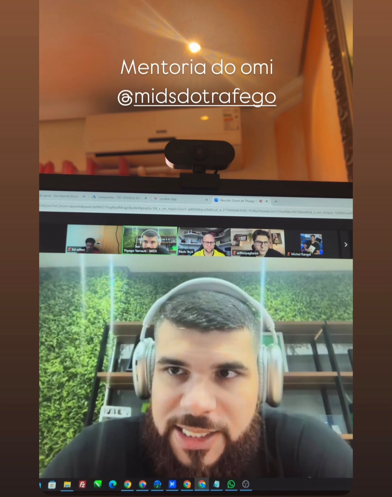 Bastidores da mentoria 1